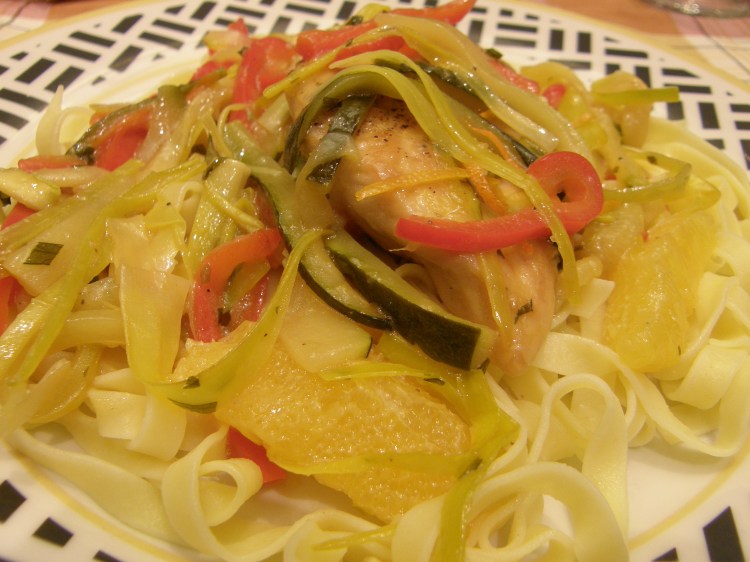 Chicken breast with orange sauce-2