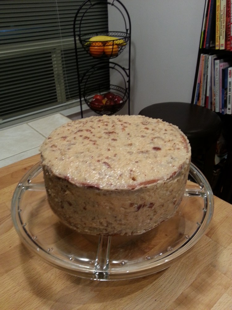 German chocolate cake with coconut -pecan filling-2