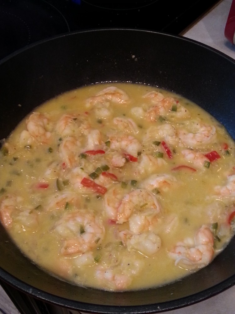 Shrimp In Orange-Tequila Sauce