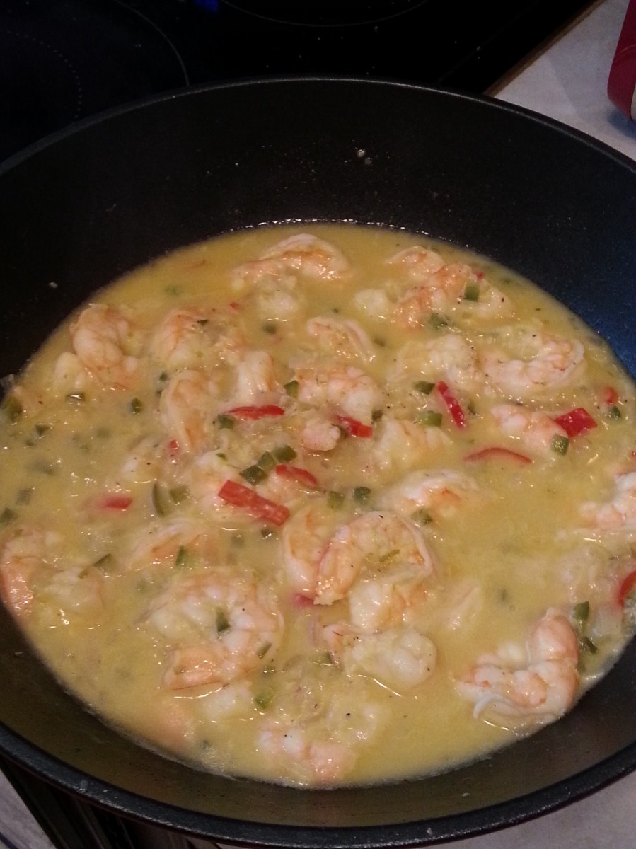 Shrimp In Orange-Tequila Sauce