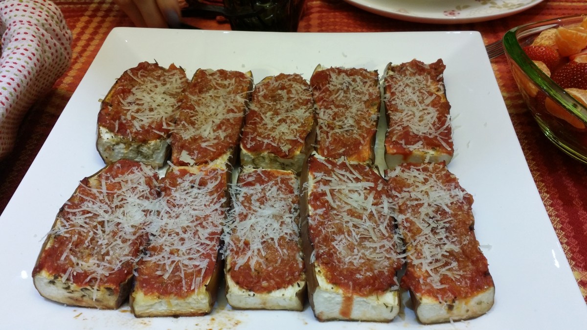 Baked eggplant