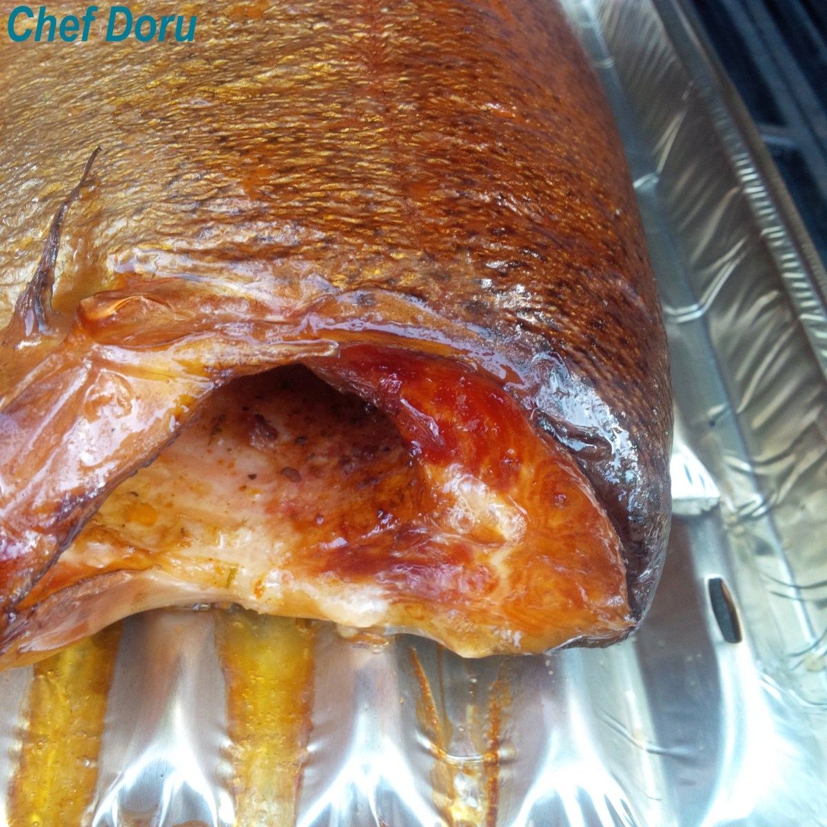 Whole smoked salmon-2